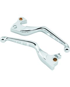 Bikers Choice 14-Up XL Chrome O Series Holed Lever Set - 490874