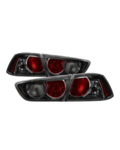 xTune 08-15 Mitsubishi Lancer OE Style Tail Lights - Black Smoke ALT-JH-MLEVO08-BSM - 9938771