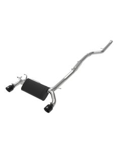 aFe MACH ForceXP 3IN to 2.5IN 304SS Cat-Back Exhaust System w/ Black Tips 14-16 BMW M235i (F22/23) - 49-36347-B