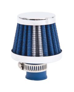 Edelbrock Valve Cover Breathers 9mm Inlet Blue/Chrome - 43513