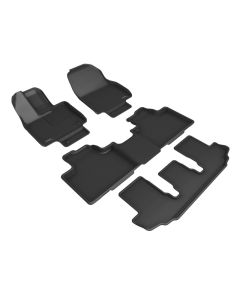 3D MAXpider 21-22 Toyota Highlander Hybrid 2nd Row Bucket Kagu 1st 2nd 3rd Row - Set (Black) - L1TY28001509