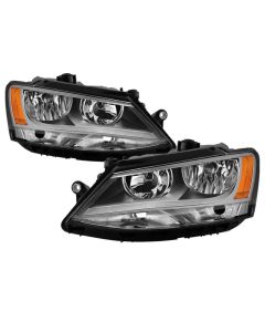 xTune 11-18 Volkswagen Jetta Sedan OEM Style Halogen Headlights - Chrome (HD-JH-VJ11-AM-C) - 9042348