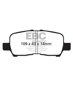 EBC 05-09 Buick Allure (Canada) 3.6 Ultimax2 Rear Brake Pads - UD999