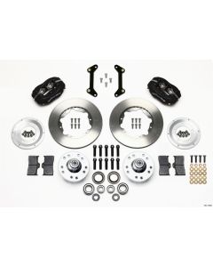 Wilwood Forged Dynalite Pro Series Front Brake Kit - Plain Face Rotor - Black - 79-87 GM "G" Body- W