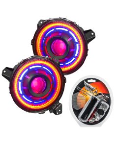 Oracle Oculus Bi-LED Projector Headlights for Jeep JL/Gladiator JT - ColorSHIFT - 5839-330