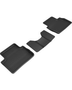 3D MAXpider 19-21 Mazda 3 / CX-30 Kagu 2nd Row Floormat - Black - L1MZ06721509