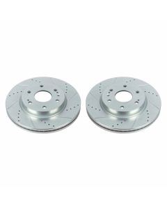 Power Stop 19-20 Chevrolet Silverado 1500 Front Evolution Drilled & Slotted Rotors - Pair - AR84103XPR