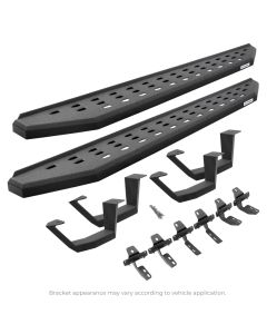 Go Rhino 2022 Toyota Tundra CrwMx Kit w/RB20 Running Board + Brkts + 4 RB20 Drop Steps - Bedlnr Coat - 6944368720T