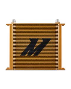 Mishimoto Universal 34 Row Oil Cooler - Gold - MMOC-34GD
