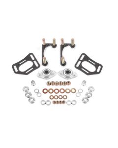 BMR 90-93 Fox Mustang Caster Camber Plates - Black Hammertone - WAK731H