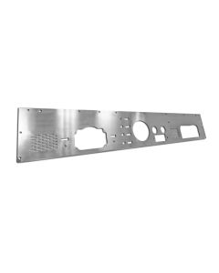 Rugged Ridge 76-86 Jeep CJ Stainless Steel Dash Panel w/ Gauge / Radio / Speaker Cut-Outs - 11144.12