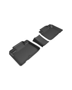 3D MAXpider 2016-2020 Lincoln Nautilus/Mkx Kagu 2nd Row Floormats - Black - L1LC00821509