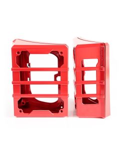 Rugged Ridge 07-18 Jeep Wrangler JK Red Elite Tail Light Guards - 11226.06
