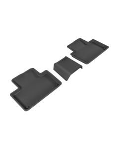 3D MAXpider 2015-2019 Volvo XC90 Kagu 2nd Row Floormats - Black - L1VV02021509