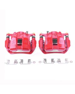Power Stop 13-18 Honda Accord Front Red Calipers w/Brackets - Pair - S7106