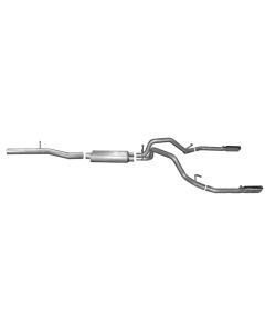 Gibson 15-18 Chevrolet Silverado 1500 LS 5.3L 3in/2.25in Cat-Back Dual Split Exhaust - Aluminized - 5657