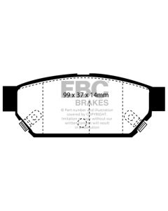 EBC 93-96 Eagle Summit 1.5 Yellowstuff Rear Brake Pads - DP4986R