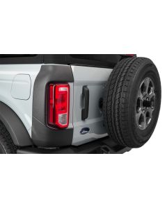 Bushwacker 21-22 Ford Bronco (2/4 Door) Trail Armor Rear Corner (2pc Rear) - Tex. Black - 14124