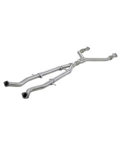 aFe Takeda 2.5in to 3in 304 SS Y-Pipe Exhaust System 16-18 Infiniti Q50/Q60 V6-3.0L (tt) - 49-36131