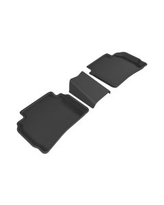 3D MAXpider 2016-2020 Chevrolet Malibu Kagu 2nd Row Floormats - Black - L1CH07721509