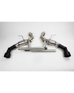 Mishimoto 2016+ Chevrolet Camaro SS Dual-Tip Pro Axle-Back Exhaust w/ Black Tips - MMEXH-CAM8-16ADTPBK