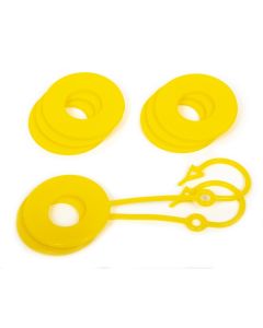 Daystar Yellow D Ring Isolator w/Lock washer Kit - KU70061YL