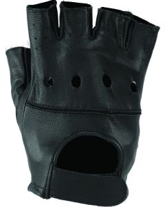 Kuryakyn Leather By River Road Diamond Shorty Gloves Black Womens - Small - 094496