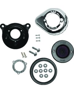 S&S Cycle 08-16 Touring/16-17 Softail Models Stealth Air Stinger Kit w/ Chrome Teardrop - 170-0719A