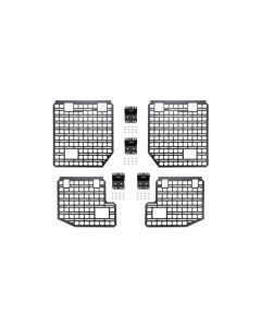 BuiltRight Industries 09-14 Ford F-150 (Incl. Raptor) Full Bedside Rack w/8 CLAMPS - 4pc Set - 102022
