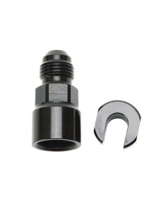 Russell Performance -6 AN Male to 5/16in SAE Quick-Disconnect Female (Black Single) - 644113