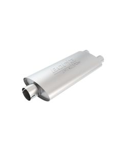 Borla Universal Center/Dual Oval 3in In / 2.5in Out 19in x 4in x 9.5in Notched PRO-XS Muffler - 400487