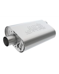Borla CrateMuffler SBC Hot 350/383 2.5 inch Offset/Center 14in x 4.35in x 9in Oval Muffler - 400819