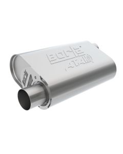 Borla CrateMuffler SBC Hot 350/383 3inch Offset/Offset 14in x 4.35in x 9in Oval Muffler - 400841