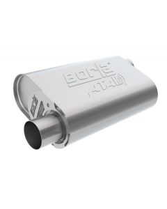 Borla CrateMuffler Stock SBC 283/327/350 ATAK 2.25in Offset/Offset 14inx4.35inx9in Oval Muffler - 400847