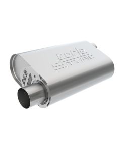 Borla CrateMuffler Mopar BB 383/413/426/440 S-Type 2.5in Offset/Offset 14inx4.35inx9in Oval Muffler - 400942