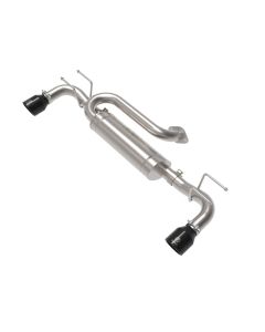 aFe 19-22 Mazda 3 L4 2.5L Takeda 3in to 2-1/2in 304 Stainless Steel Axle-Back Exhaust w/ Black Tip - 49-37023-B