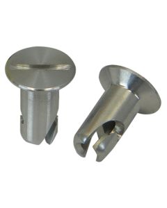 Moroso Quick Fastener - Flush Head - 5/16in x .550in - Aluminum - 10 Pack - 71298