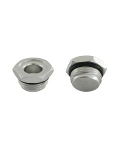 Moroso -12An Plug w/O-Ring - Aluminum - Single - 22749