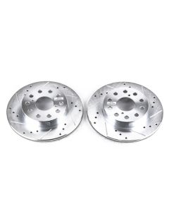Power Stop 91-95 Toyota MR2 Rear Evolution Drilled & Slotted Rotors - Pair - JBR593XPR
