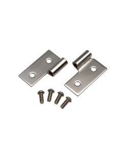 Kentrol 76-06 JEEP CJ Wrangler YJ/TJ Lower Door Hinge Pair - Polished Silver - 30407