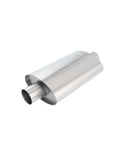 Borla XR-1 Racing Sportsman 2 1/2 inch Outlet / 2 1/2 inch Inlet 12in Case Oval Muffler - 40941