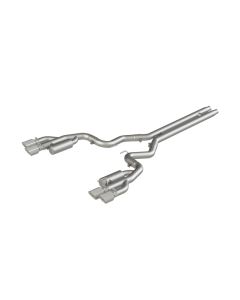 MBRP Race Version 3" Aluminized Steel Catback Exhaust w/ Quad 4" Dual Wall Tips Ford Mustang GT 5.0L - S7207AL