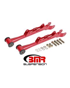 BMR 10-15 5th Gen Camaro Chrome Moly Non-Adj. Rear Lower Control Arms (Delrin) - Red - MTCA030R