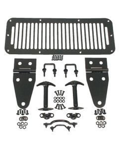 Rugged Ridge 78-95 Jeep CJ / Jeep Wrangler Black Hood Kit - 11201.01