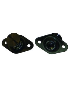 Moroso Quick Fastener - Self Ejecting - 5/16in x .650in - Aluminum - Black - 10 Pack - 71532