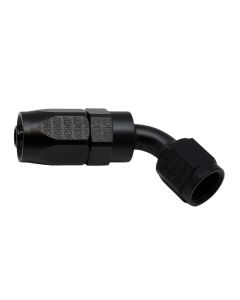 DeatschWerks 6 AN Female Flare Swivel 60-Degree Hose End CPE - Anodized Matte Black - 6-02-0819-B