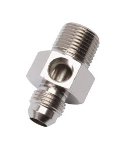 Russell Performance -6 AN Flare to 1/4in Pipe Pressure Adapter (Endura) - 670081
