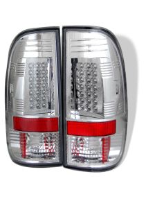 Spyder Ford F150 side 97-03/F250/350/450 Super Duty 99-07 LED Tail Lights Chrm ALT-YD-FF15097-LED-C - 5003478
