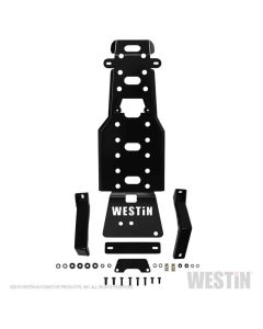 Westin/Snyper 07-11 Jeep Wrangler Transmission Pan Skid Plate - Textured Black - 42-21125
