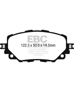 EBC 2016+ Fiat 124 Spider 1.4L Turbo Ultimax2 Front Brake Pads - UD1903